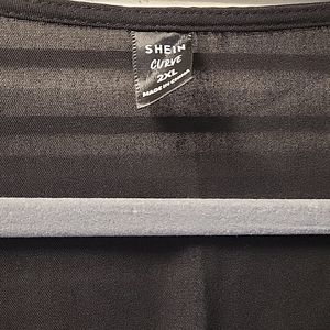 Frenchy Plus Button Detail Puff Sleeve Dress